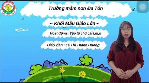 Tâoj tô chữ cái m, n, l - Giáo viên: Lê thị Thanh Hương